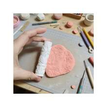 1pc Insect Themed Clay Rolling Stamp Tool - Plastic Material, Suitable For Pottery, DIY Crafts, With Insect Patterns (Bee, Beetle, Ant), Ideal For Entomology Projects, Home Decor Makers, Clay Stamp Gift For Pottery Enthusiasts - Cylinder - View 2