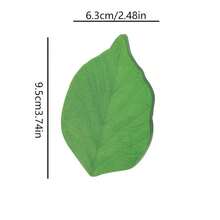 1/3包创意绿叶形可移除便签本，每本50张，适合桌面收纳和装饰——可用于提醒、笔记、主题日记、涂鸦、幸运符、回忆、秘密、办公用品、返校用品等等。 - 彩色 - 查看 3