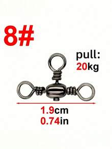 20 chiếc/túi Khóa xoay câu cá 3 chiều, Khóa xoay hình chữ T bền chắc, Đầu nối câu cá - Nhiều màu - Xem 8