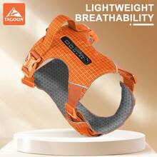 大型犬战术胸背带，防拉扯军用背心，带控制手柄，战术宠物背心，易于控制和训练遛狗，可调节反光条 - 彩色 - 查看 9