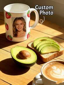 1pc Customized Mug, Can Print Personalized Patterns, Personalized Coffee Cup For Daily Use - Multicolor 9 - View 1