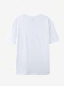 Authorized By Disney, Disney Men's Summer Casual Short-Sleeved T-Shirt-"Toy Story" Alien Print, Breathable, Suitable For Outdoor Sports And Home Leisure, Machine Washable Round Neck Shirt, Comfortable Fabric, Fashionable Design And Durable Material. - 白色 - 查看 2