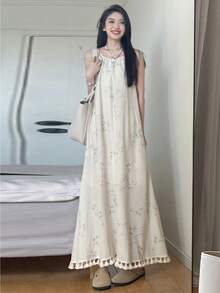 Women Maxi Dresses - White - View 7