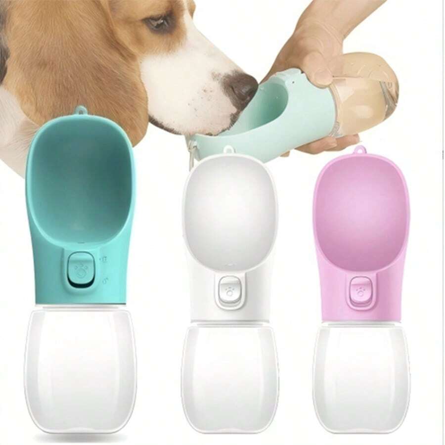 便携式宠物水瓶,适用于小型/大型犬猫,防漏设计,适合户外使用,尤其适合吉娃娃、法国斗牛犬等犬种,是户外散步和露营的理想之选。 - 彩色 - 查看 1