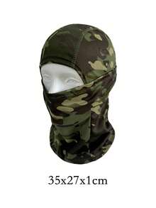 1pc Or 2pcs Camouflage Balaclava Hat, Breathable Quick-Dry Sun Protection Dust-Proof Military Full Face Mask, Suitable For Cycling - Multicolor - View 10