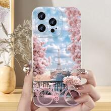 Paris Themed Pattern With Romantic Ambiance, Suitable As Birthday Or Christmas Gift For Couples, Girlfriends, Daughters, Teenage Girls - أبيض عتيق - مشاهدة 1