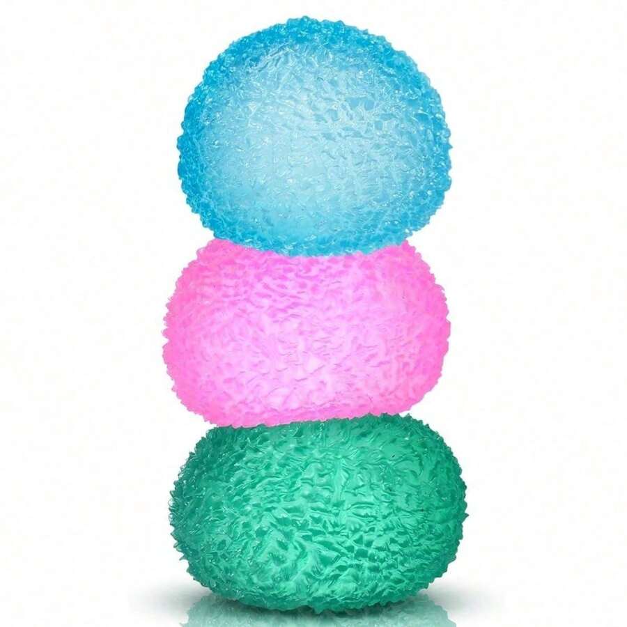 1.6 Inch Textured Mini Stress Relief Ball, Adult Stress Ball, High Density Solid Soft Toy, 1.6 Inch Sensory Fidget Toy, Classroom Quiet Anxiety Relief Item, Malt Filling, Prize, Easter Party Small Gift, Anxiety Relief Squeeze Ball