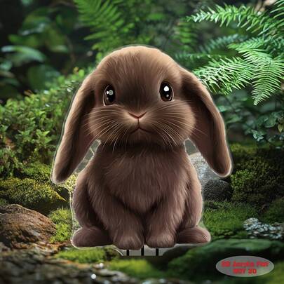 2D Acrylic Realistic Animal Garden Stake, Suitable For Outdoor Decoration In Yard, Lawn And Gardening > Outdoor Decor > Garden Decoration Stakes