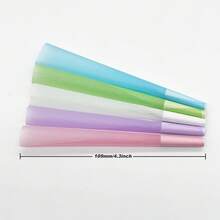 30/50/100/200张装 Rainbow 特大号卷烟纸，天然预卷烟纸，卷烟纸长度109毫米，含烟嘴和包装管，超薄慢燃喇叭形卷烟纸，吸烟配件 - 查看 4