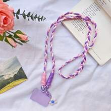 1pc Polyester Long Phone Lanyard - Detachable Hook Crossbody Strap Suitable For Outdoor Sports, Travel And Daily Use - Anti-Loss Shoulder Strap, Sports Accessory, Durable Polyester Material - Multicolor - View 14