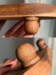 2pcs/1pc 7.8*4.65*1.69 Inch Wooden Tray, Aromatherapy Decor Key Holder Tray, Creative Dessert Plate, Entryway Organizer Tray, Wooden Candle Holder, Small Wooden Riser For Kitchen Counter - Multicolor - View 10