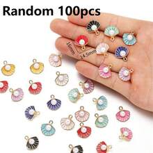 30/50/80/100个锌合金珐琅海洋海星和贝壳吊坠 - DIY珠宝制作吊坠 - 海星海螺貝殼 - 查看 13