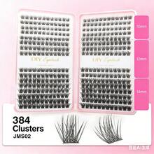 DIY Lash Clusters Book Kit Volume Lash Clusters Thick Eyelash Extension Kit Individual Lashes Thin Band Lashes Clusters - D - View 11
