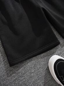 The New Men's Summer Shorts Are  Fashionable With Printed Patterns. The Sportswear And Half-Pants Are Breathable, Sweat-Absorbent, Heavy, Durable And Long-Lasting - 黑色2 - 查看 7