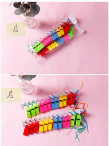 1/12/24pcs Random Color Sports Whistle, Suitable For Football, Basketball Games, Birthday, Wedding Celebration, Christmas Cheering, Referee Whistle - A - View 4
