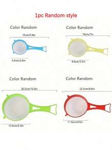 1/4pcs Plastic Mesh Strainer Set, Kitchen Sieve Set, Food Soy Milk Flour Sifter Long Handle Sieve Strainer, Sugar Sieve Fine Mesh Tea Strainer, Kitchen Supplies Kitchenware Kitchen Tools - Multicolor - View 8