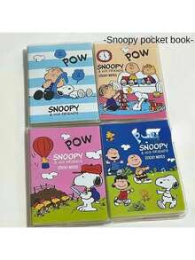 SNOOPY 这款广受欢迎的A7迷你笔记本采用经典的卡通图案，超级可爱。它小巧轻便，可以放进口袋，携带非常方便。 - 彩色 - 查看 7