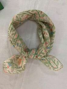 1pc Bandana Cartoon Rabbit Cute Harajuku Style 60cm Square Scarf Headband - Multicolor - View 1