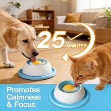 宠物舔食玩具 宠物慢食碗 狗狗舔食玩具 食物舔球 防滑舔食碗 促进牙齿健康，缓解小型犬猫焦虑 宠物主人 情人节 感恩节 派对 生日礼物 - 多色 - 查看 2