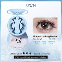 Life Girl Cloud-Like Magnetic False Eyelashes, Natural Brown Color, Soft & Reusable, Glue-Free, Suitable For Party & Daily Makeup - Fluffy Lashes - View 27