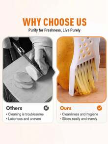 1PC Multi-Functional Kitchen Slicer - Vegetable Grater And Peeler Set - Multicolor - View 8