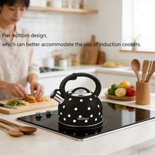 Haus Roland Hausroland 2.5升不锈钢鸣笛波点水壶，适用于燃气灶和电磁炉 - 查看 9