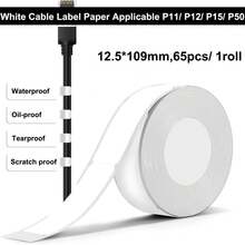 Marklife P15 标签贴纸 热敏标签胶带 自粘纸卷 热敏间隙纸 适用于 M1 D30 Q30 Q31 打印机 - 查看 8