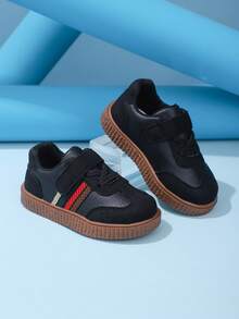 时尚休闲婴儿运动鞋，轻便舒适的男女童鞋 - 黑色 - 查看 6