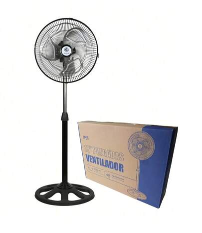 Ventilador de Pedestal, Abanico Giratorio, 3 Velocidades, Refresca Espacios en Casa y Oficina, Motor de 65w, Silencioso, 98x36cm