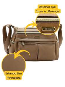 Chenson Original Women's Crossbody Bag With Multiple Compartments - màu đen - Xem 2