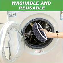 16 Piece Multifunctional And Sturdy Household Mop Replacement Cloth, Green/White/Gray, Washable, Reusable Mop, Flat Mop Replacement Cloth Cover Pad, Suitable For Various Occasions - 16 chiếc - Xem 6