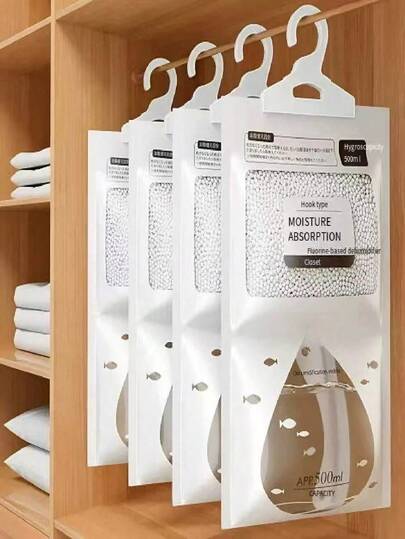 1 Pack 5/10/20/30pcs Large Dehumidifier Bags - Moisture Absorbing Desiccant For Clothes, Non-Electric Wardrobe And Home Dehumidifier, Desiccant Bags, Wardrobe Dehumidifier