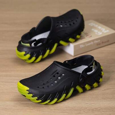 Crocs Dép lê/sandal nam nữ, kiểu clog thoáng mát, dép lê và sandal thường ngày thoải mái và nhẹ, kiểu dáng mùa hè 2026, dép clog thể thao ngoài trời 211458-001