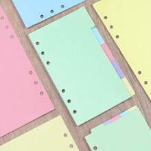 5PCS A5/A6 Binder Dividers Vertical Tabs Page For 6-Holes Ring Binders Notebooks Travel Diary Journal Personal Planner - Sets - View 2