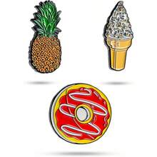 Ball Marker 3 Pack - Premium Quality Ball Markers. Enamel Paint Unique Designs Stylish - Customize Your Game - Sweet Treat - View 1