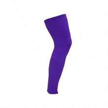 Full Length Elastic Knee Sleeve, Extended 4-Way Leg Sleeve, Comfortable 3D Contoured Knee Brace With Silicone Anti-Slip Strips, Suitable For Running, Basketball And Daily Life - Multicolor - View 36