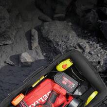 一套重型防水五金工具套装，带多个口袋和大容量帆布工具收纳袋 - 灰色，经久耐用，适用于车库、工作室或家庭使用 - 多款式 - 查看 7