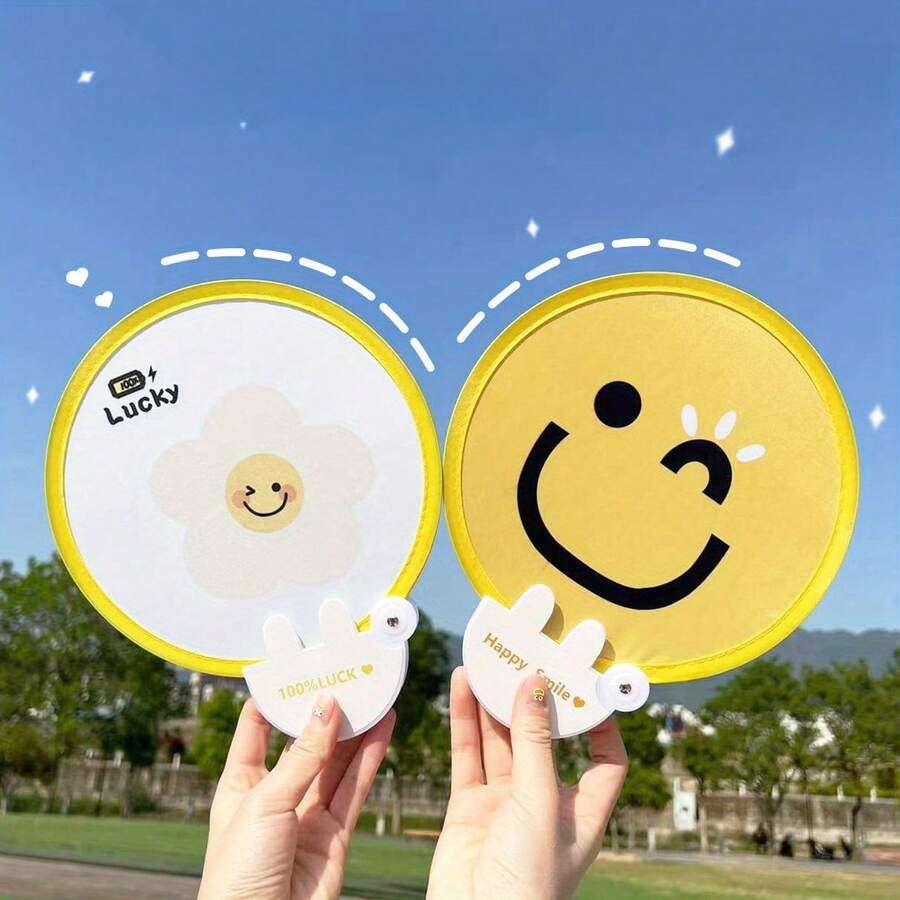 1pc Foldable Mini Round Fan, Summer Outdoor Cooling Accessory,Outdoor,Garden,Travel Essentials,Portable Essentials,Beach Essentials,Graduation Season,Commencement,Graduation Ceremony,Graduation Gift,Graduation Present,Graduation Gift,Graduation Present,Congrats Grad,Congratulations Graduate,Valedictorian,Finish School,Graduation Party,Outdoor Essentials,Travel Portable,Hiking Essentials,Camping Essentials,Portable Tools,Summer Essentials ,Summer Portable