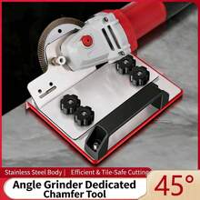 45 Degree Tile Chamfering Tool, Stainless Steel Angle Grinder Attachment For 100 Type Angle Grinder, Ceramic Tile Beveling Cutter - A - View 3