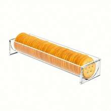 1个/2个亚克力饼干托盘，透明马卡龙展示托盘，长方形多功能饼干架，适用于家庭聚会食品展示 - 彩色 - 查看 10