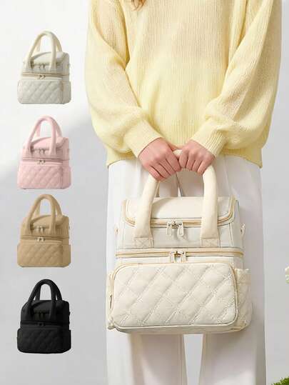 Breastmilk Cooler Bag, Double-Layer Breastmilk Preservation Bag, Bottle Warmer, Mommy Bag