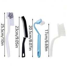 4件套多功能清洁刷套装，包括马桶刷、浴室清洁刷、弧形马桶刷等。 - 多色 - 查看 7