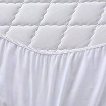 100% Waterproof Quilted Mattress Protector Cover With Elastic - 白色 - 查看 4