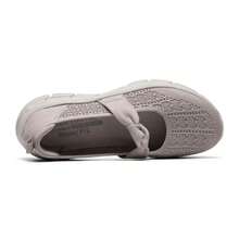 Skechers Giày lười nữ thường ngày, giày lười MODERN D'LUX dành cho nữ, giày thể thao nhẹ, thoải mái, tối giản 159117-TPE - Nâu xám - Xem 4