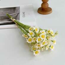 3/5pcs Mixed Artificial Daffodil, Magnolia, Chamomile Flowers, Suitable For Vases, Mother's Day Centerpieces, Wedding Favors, Kitchen Decor, Bedroom Home Decor - White - View 6
