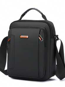 男士休闲斜挎包，商务通勤单肩包，新款竖款小手提包 - 彩色 - 查看 8