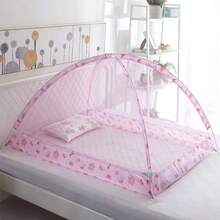 Foldable Baby Mosquito Net, Portable Mosquito Net, Anti-Bite - Pink - View 9