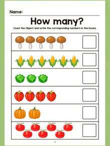64-Page Digit Filling Workbook, Includes Elements Of Transportation, Forest Animals, Marine Animals And Fruits & Plants, Helpful For Parents/Educators To Quickly Identify, Suitable For Logical Thinking Training, Ideal For Pre-School Preparation. Entertaining Math Practice Book, Also Perfect For Holiday Gifts, Classroom Learning And Creative Games. Durable Paper, Vivid And Interesting Illustrations. - Multicolor - View 6