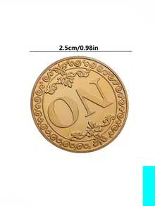 1枚金/银金属“是/否”抉择币 3D幸运币 魔法币 占卜币 - 彩色 - 查看 3