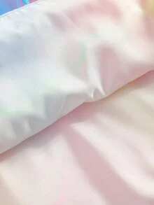 coviviky 女童独角兽花卉印花彩虹网纱及膝短袖连衣裙，可爱梦幻 - 藍色 - 查看 6